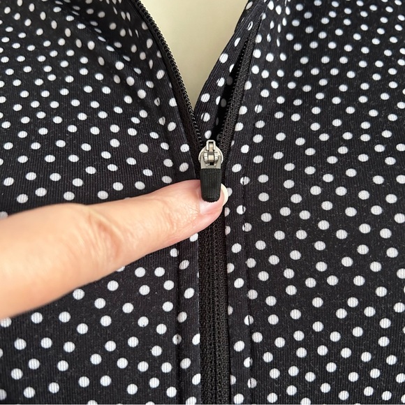 Nike Pro Womens Dri-Fit Fleece Lined Half Zip Long Sleeve Polka Dot Training Top - Picture 4 of 11